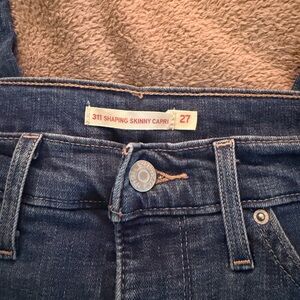 Levi's Blue Denim Capri Jeans